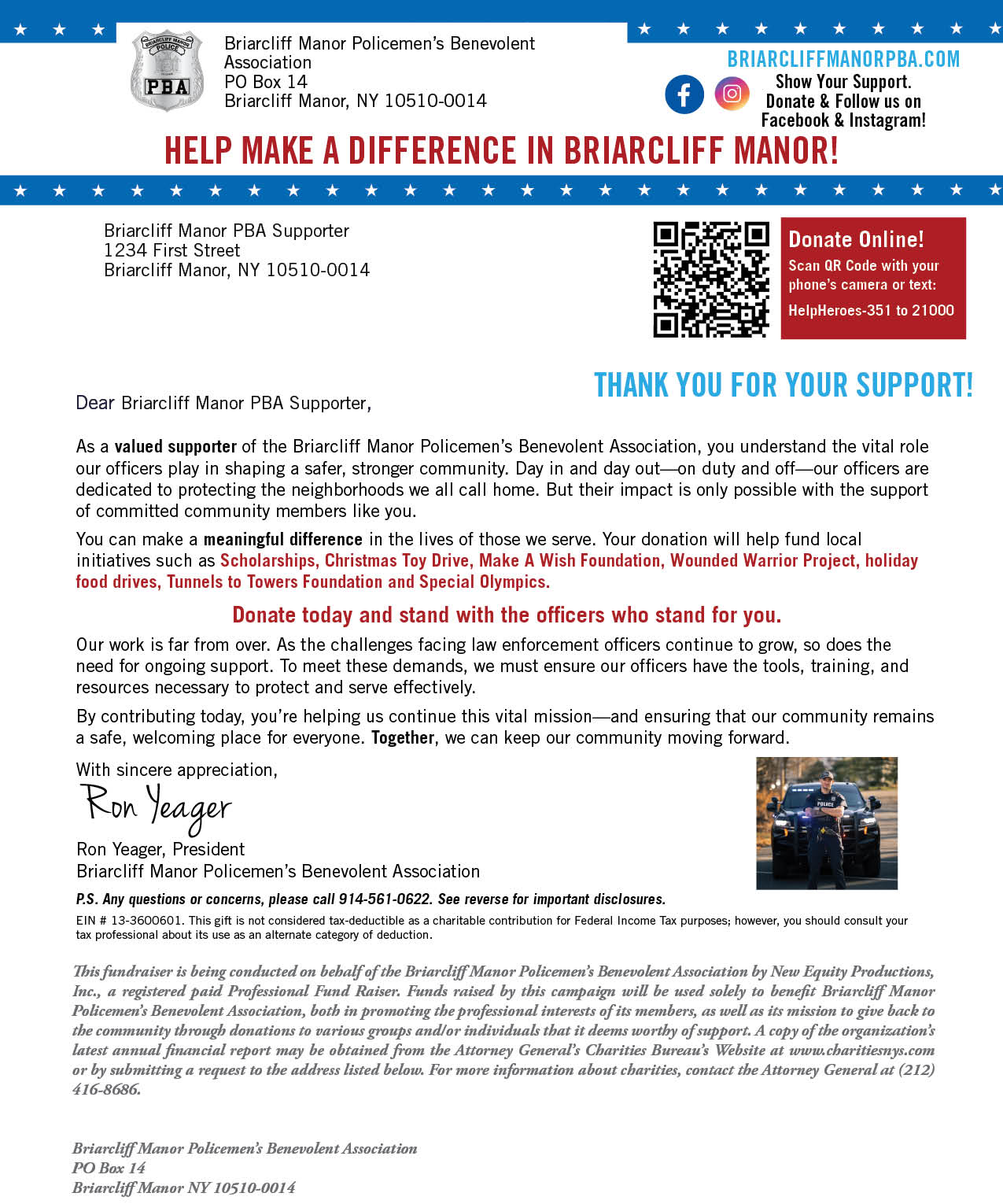 Donation Letter
